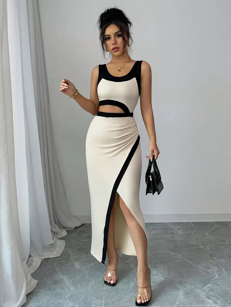 Camila Cut-out Asymmetric Slit Dress